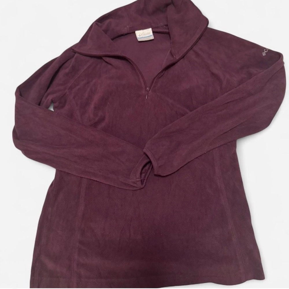 Columbia Lightweight Eggplant Pullover Half Zip Women’s Medium Sweater Jacket